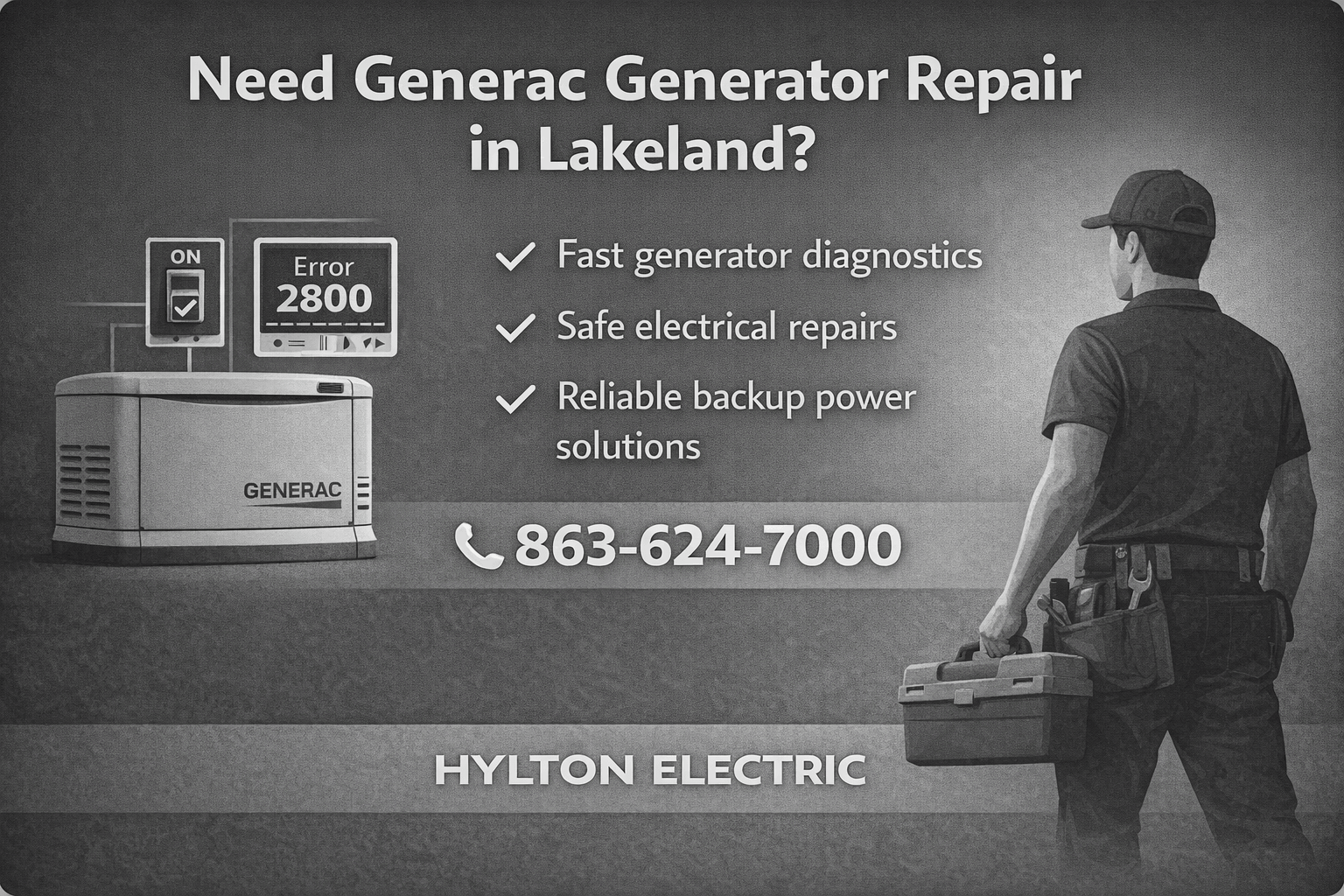 contact hylton electric for electrical generator services in lakeland