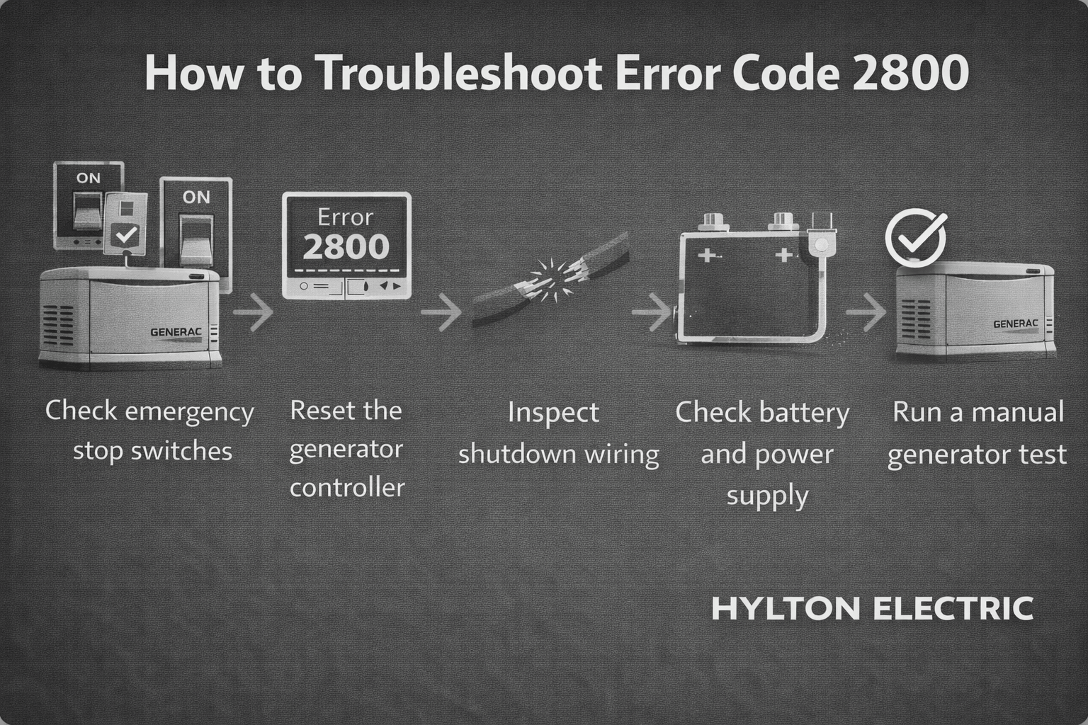How to Fix Generac Error Code 2800 (Step-by-Step Troubleshooting)