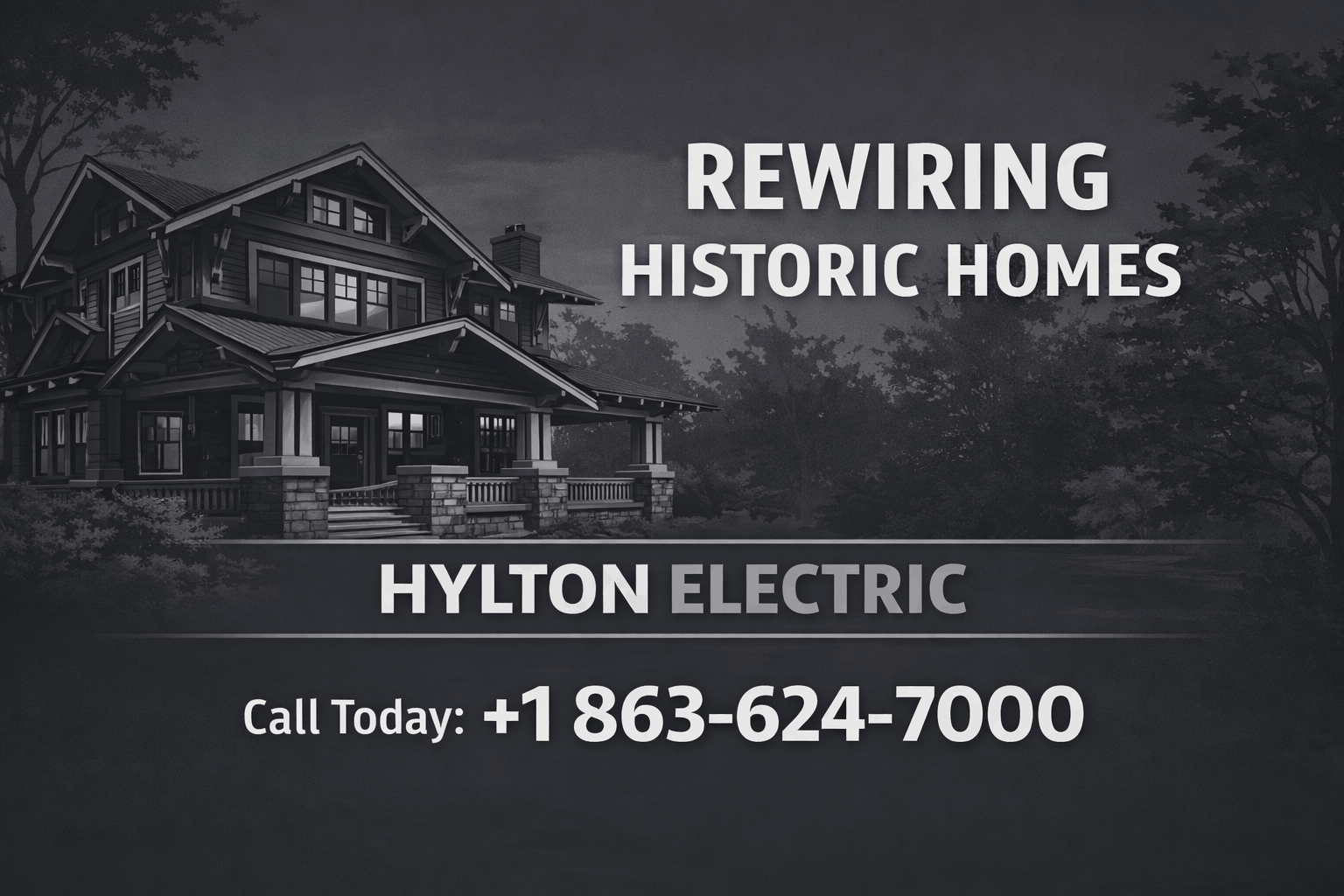 Old House Rewiring Lakeland Historic District, FL