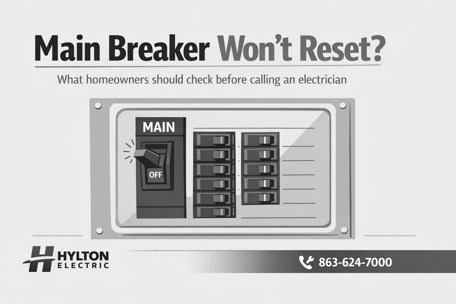 Main Breaker Won’t Reset? Here’s What You Should Do