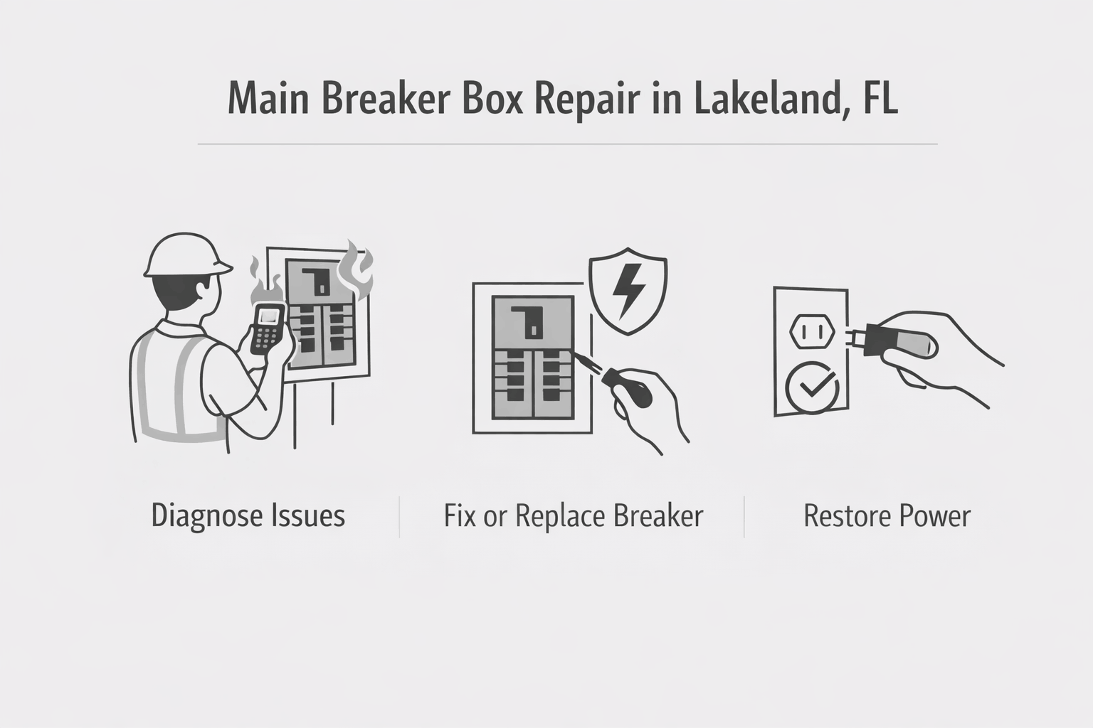Main Breaker Box Repair in Lakeland, FL