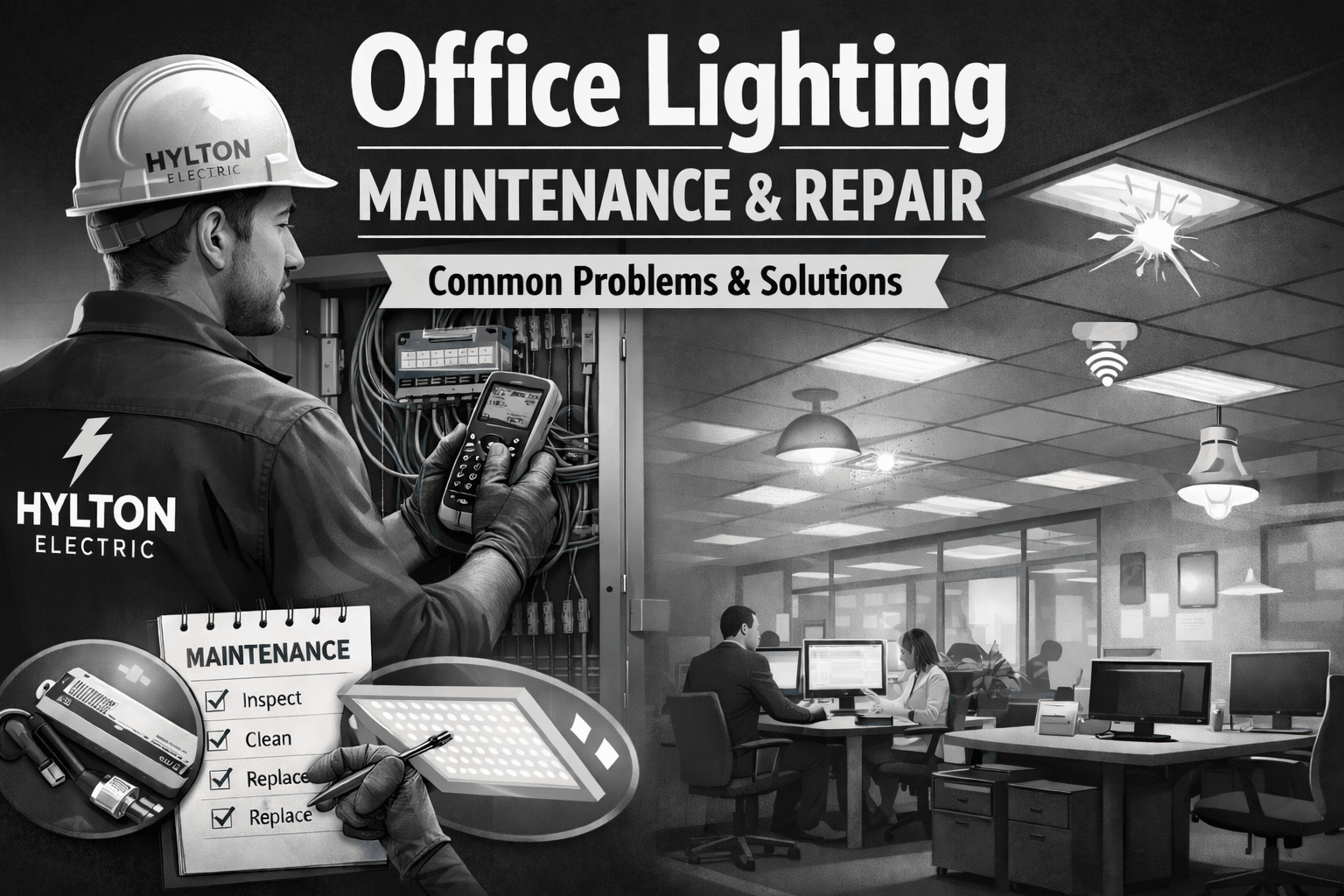 Office Lighting Maintenance and Repair: Common Problems and Fixes
