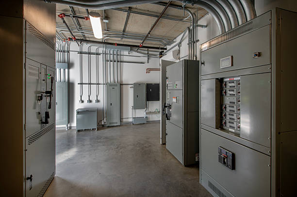 Electrical room with switching equipment