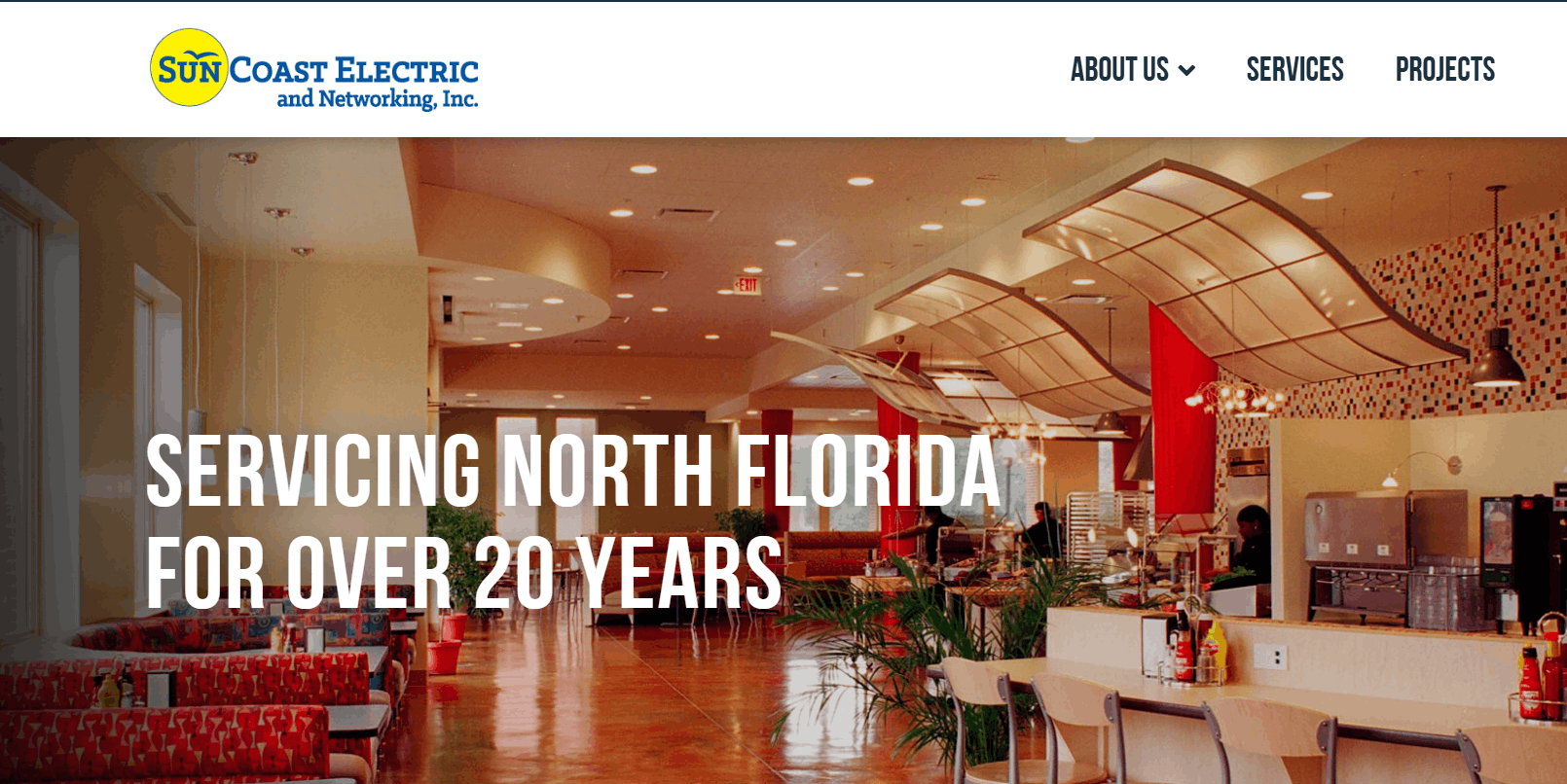 Sun Coast Electric provides comprehensive commercial electric and networking services across Florida's Panhandle.