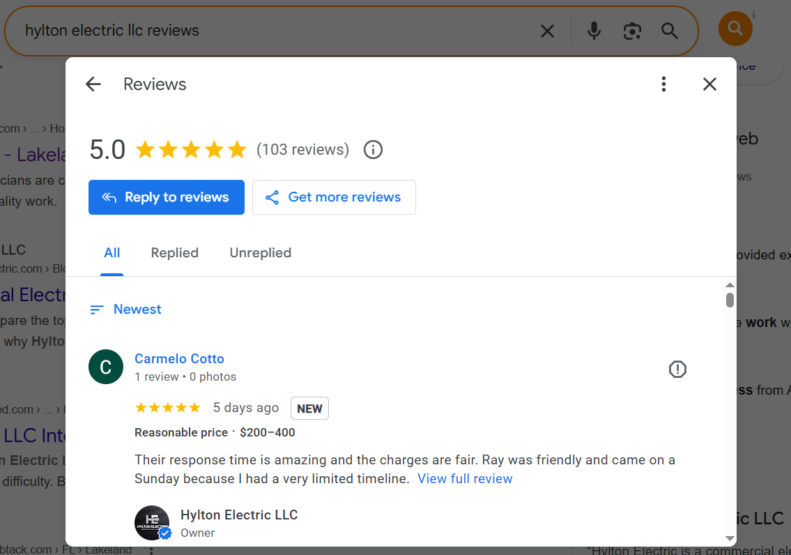 hylton electric llc reviews