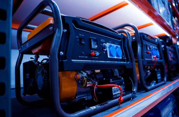 Portable diesel generator AC at the showroom.