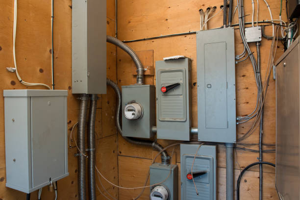 Electrical service room with hydro service and services