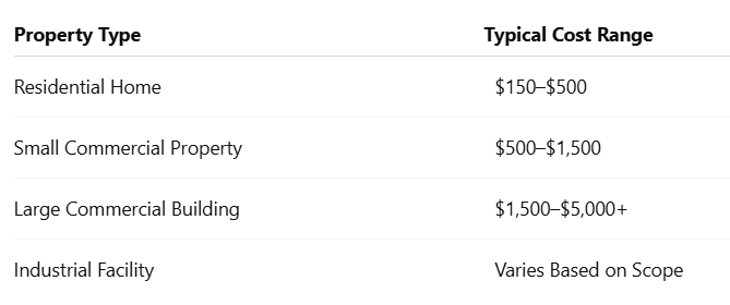 Table: Typical Electrical Load Calculation Costs in Florida