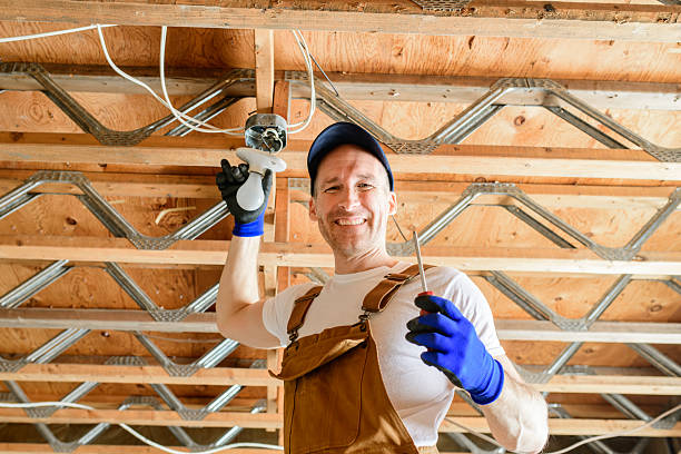 Electrician Male Working on basement electricity part