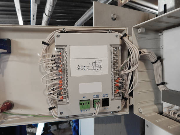 Industrial Controller. Controller in the boiler room for control and monitoring of parameters.