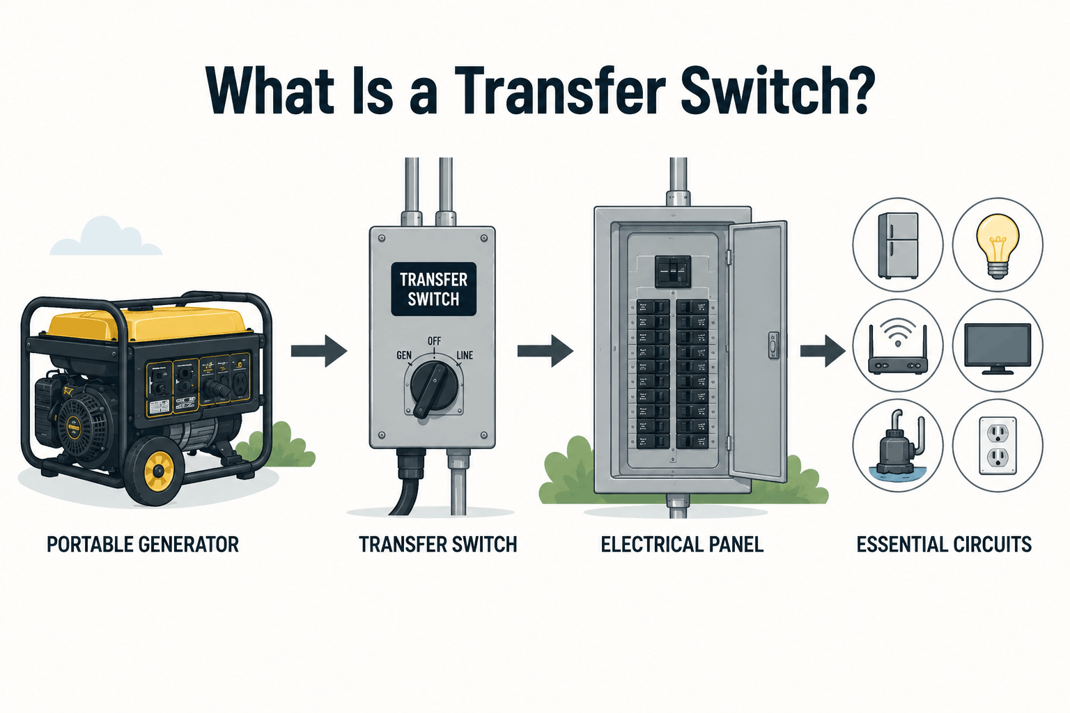 What Is a Portable Generator Transfer Switch?